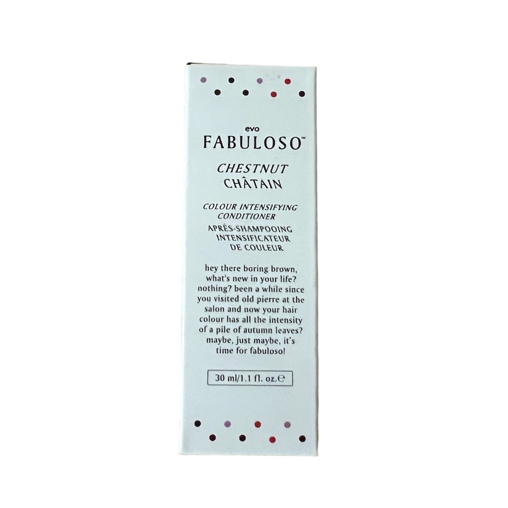 evo fabuloso color intensifying conditioner chestnut